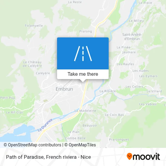 Chemin De Paradis map