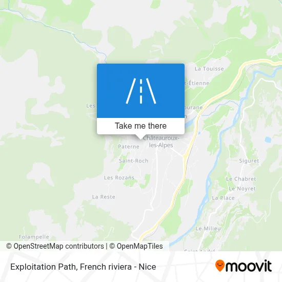 Chemin D'Exploitation map