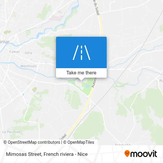 Rue Des Mimosas map