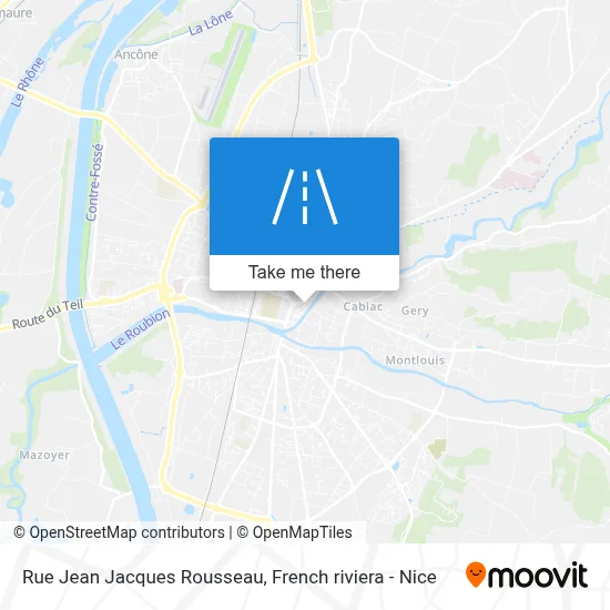 Rue Jean Jacques Rousseau map