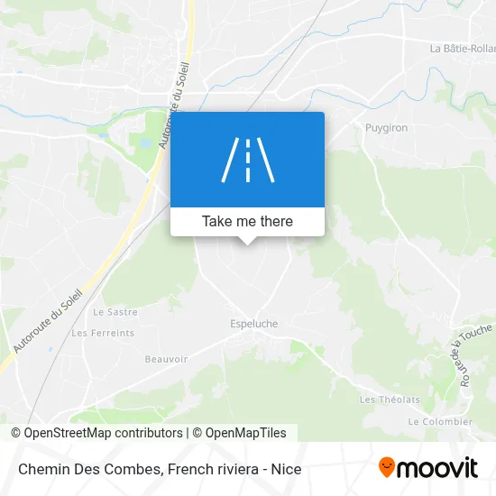 Chemin Des Combes map