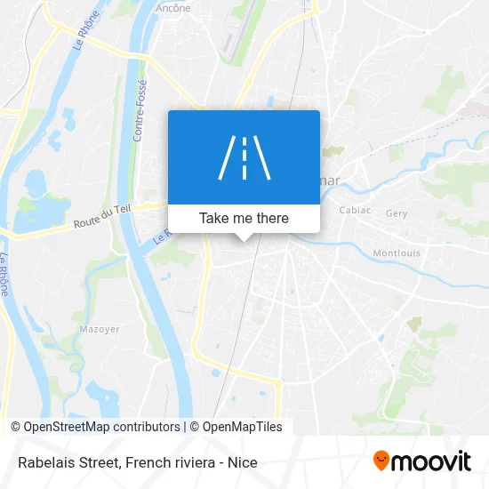 Rue Rabelais map