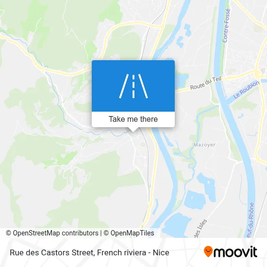 Rue Des Castors map