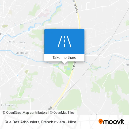 Rue Des Arbousiers map