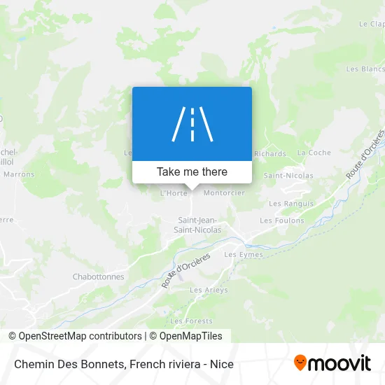 Chemin Des Bonnets map