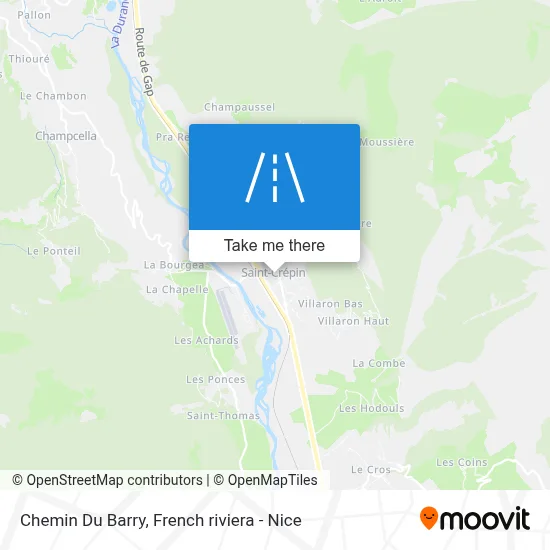 Chemin Du Barry map
