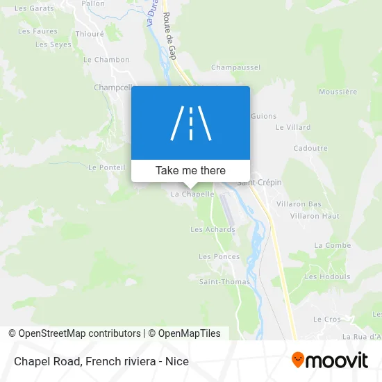 Route De La Chapelle map
