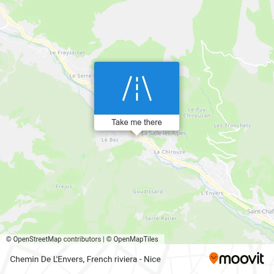 Chemin De L'Envers map