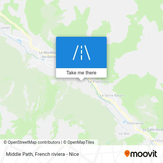 Chemin Du Milieu map