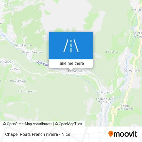 Route De La Chapelle map