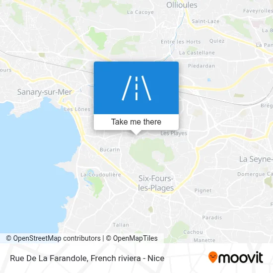 Rue De La Farandole map