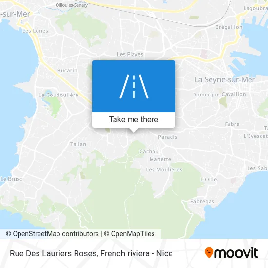 Rue Des Lauriers Roses map
