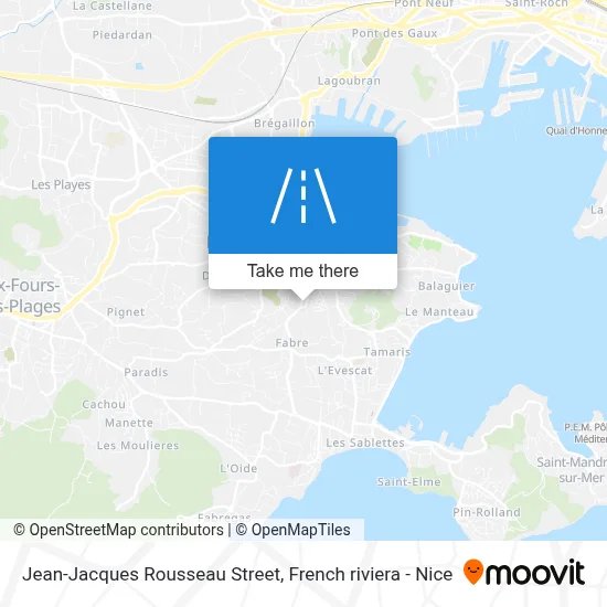 Rue Jean-Jacques Rousseau map