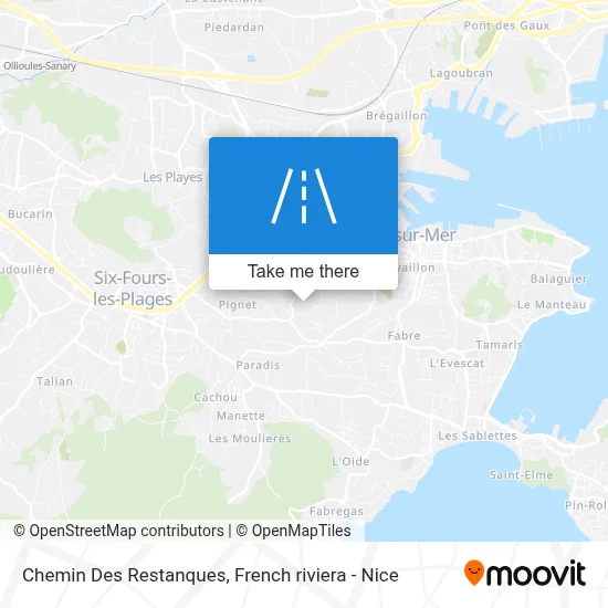 Chemin Des Restanques map