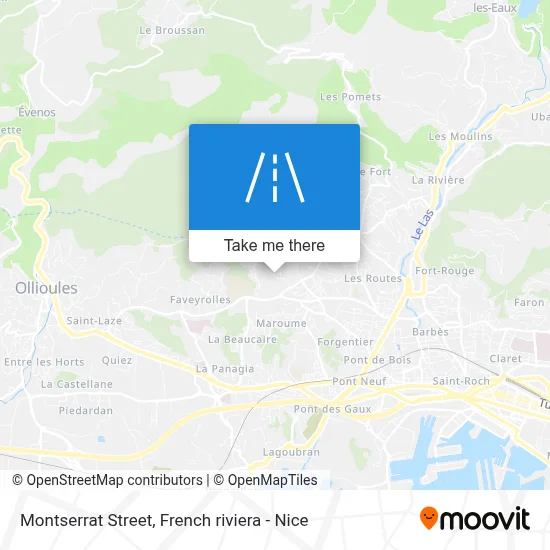 Rue De Montserrat map
