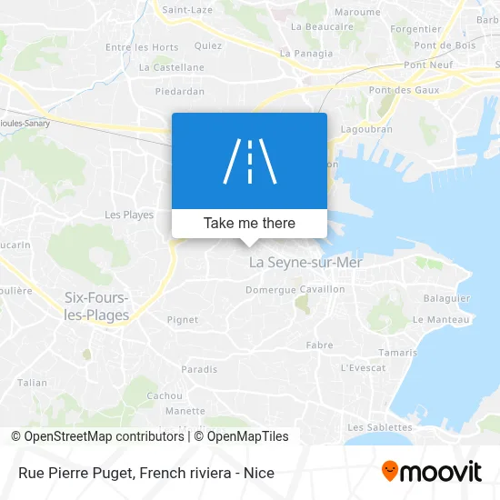 Mapa Rue Pierre Puget