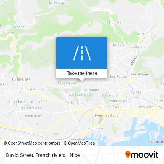 Rue David map