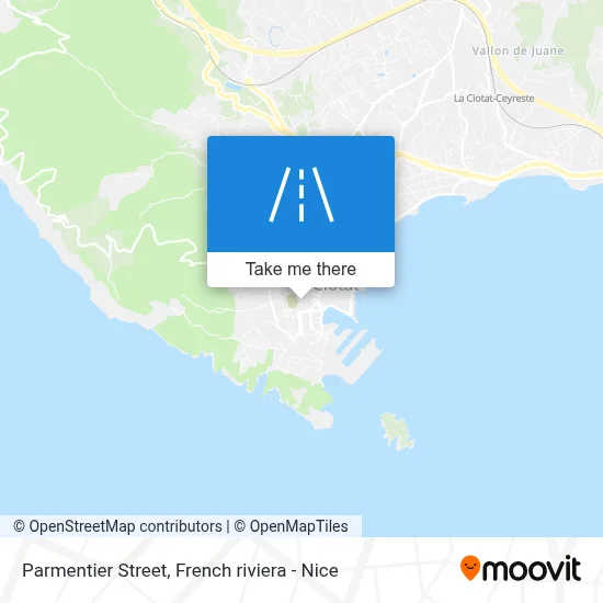 Mapa Rue Parmentier