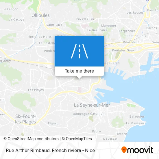 Mapa Rue Arthur Rimbaud