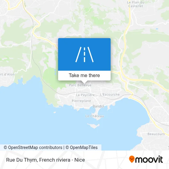 Mapa Rue Du Thym