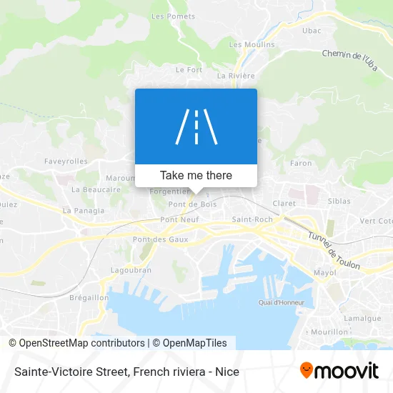 Rue Sainte-Victoire map