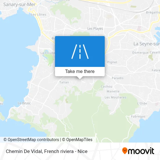 Chemin De Vidal map