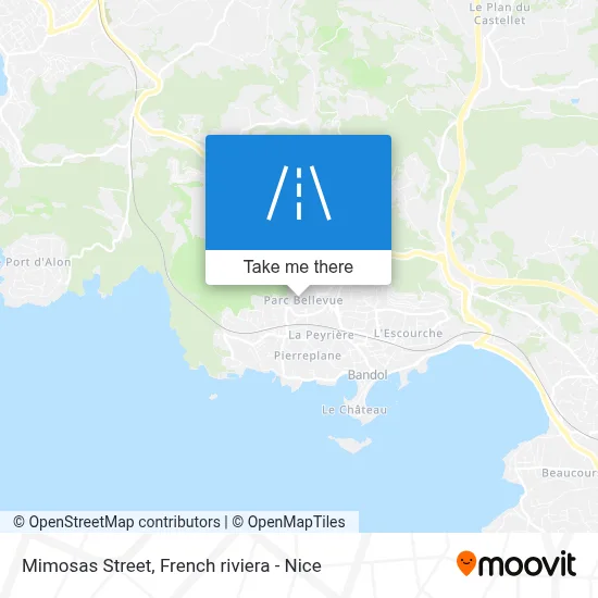 Rue Des Mimosas map
