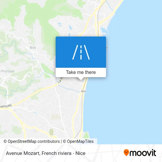 Avenue Mozart map