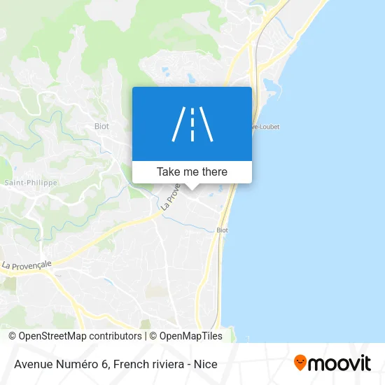 Avenue Numéro 6 map