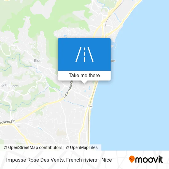 Impasse Rose Des Vents map