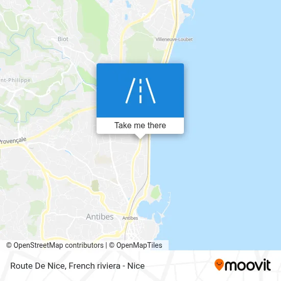 Route De Nice map
