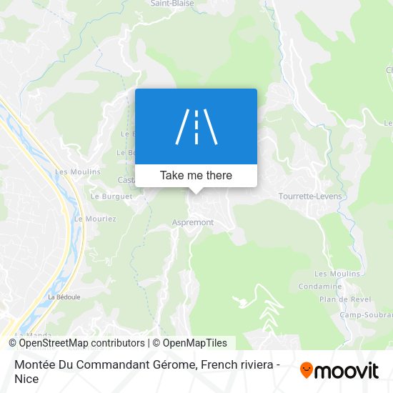 Montée Du Commandant Gérome map