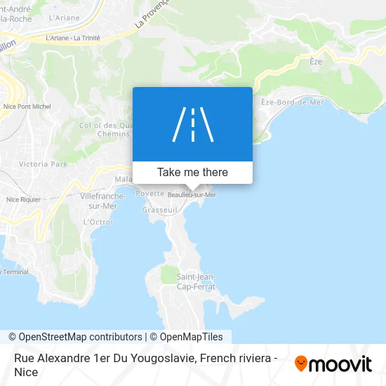 Rue Alexandre 1er Du Yougoslavie map