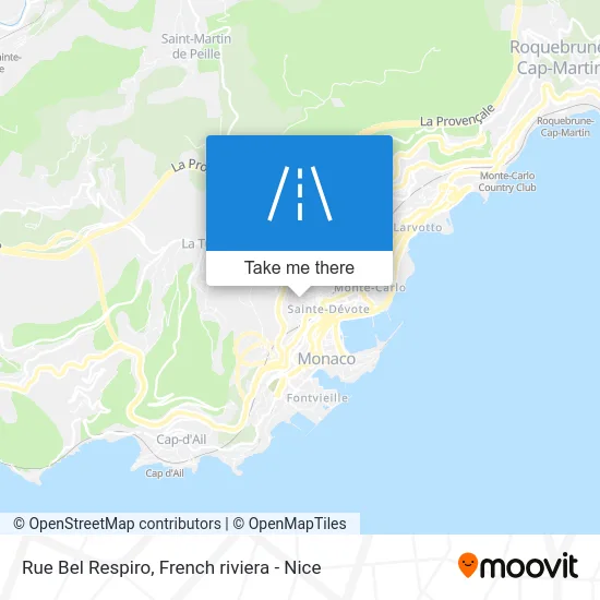 Rue Bel Respiro map
