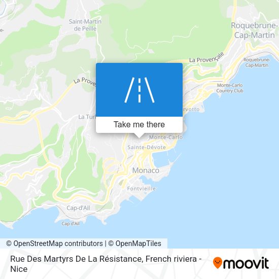 Rue Des Martyrs De La Résistance map