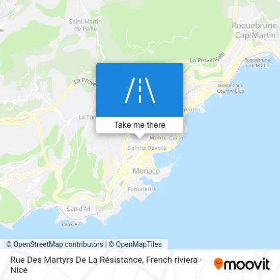 Rue Des Martyrs De La Résistance map