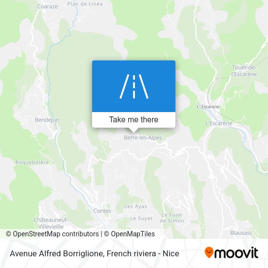 Avenue Alfred Borriglione map
