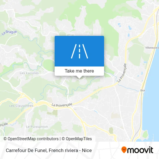 Carrefour De Funel map