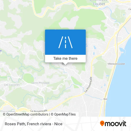 Chemin Des Roses map