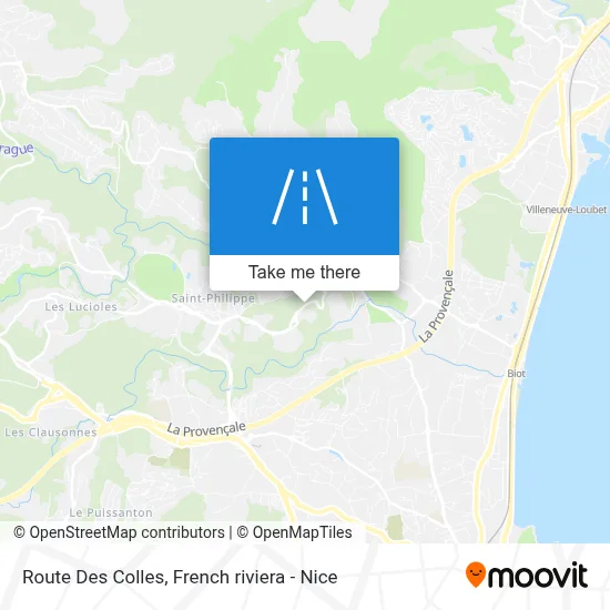 Route Des Colles map