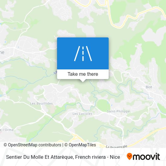 Sentier Du Molle Et Attarèque map