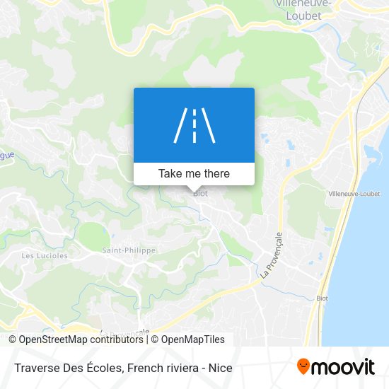 Traverse Des Écoles map
