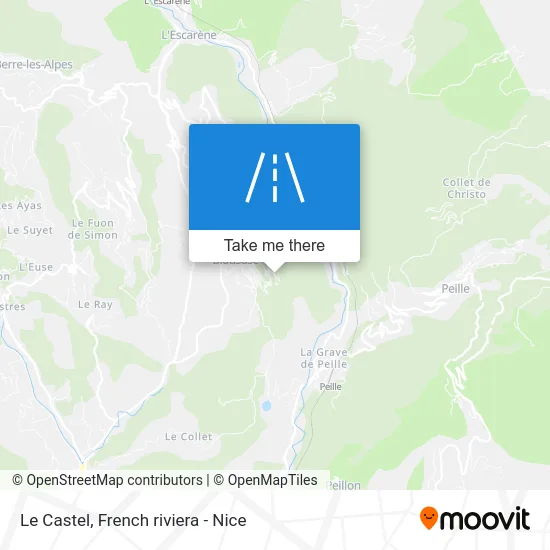 Le Castel map