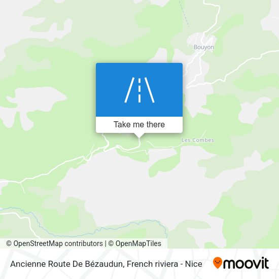 Ancienne Route De Bézaudun map