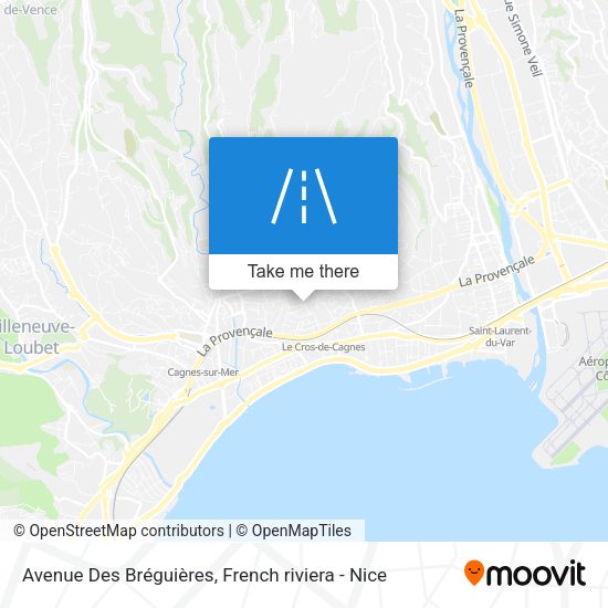 Avenue Des Bréguières map