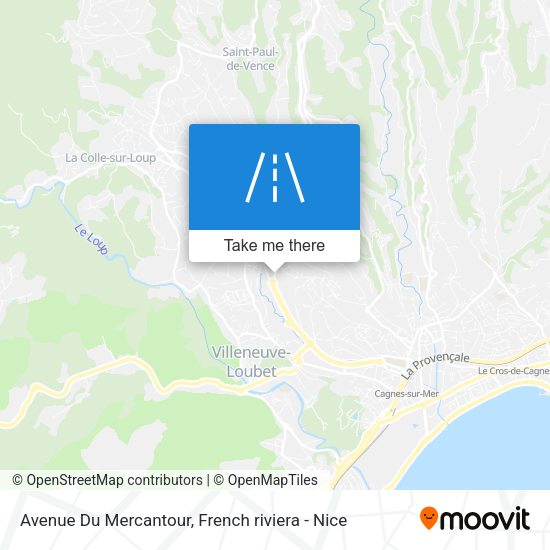 Avenue Du Mercantour map