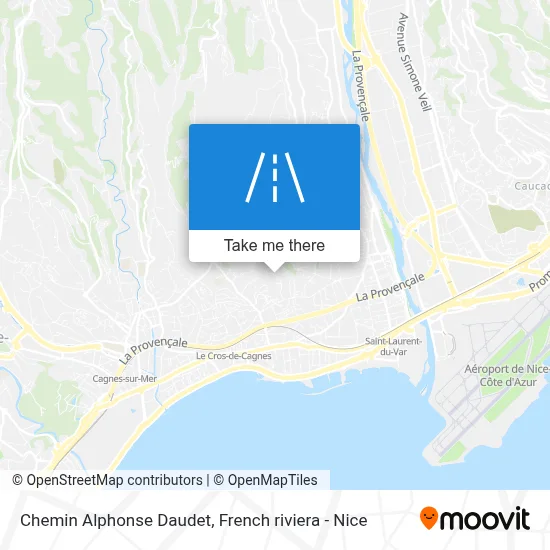 Chemin Alphonse Daudet map