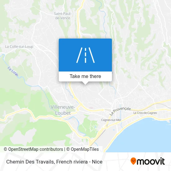 Chemin Des Travails map