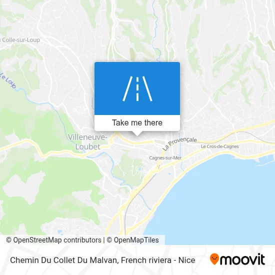 Chemin Du Collet Du Malvan map