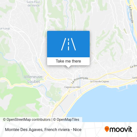 Montée Des Agaves map